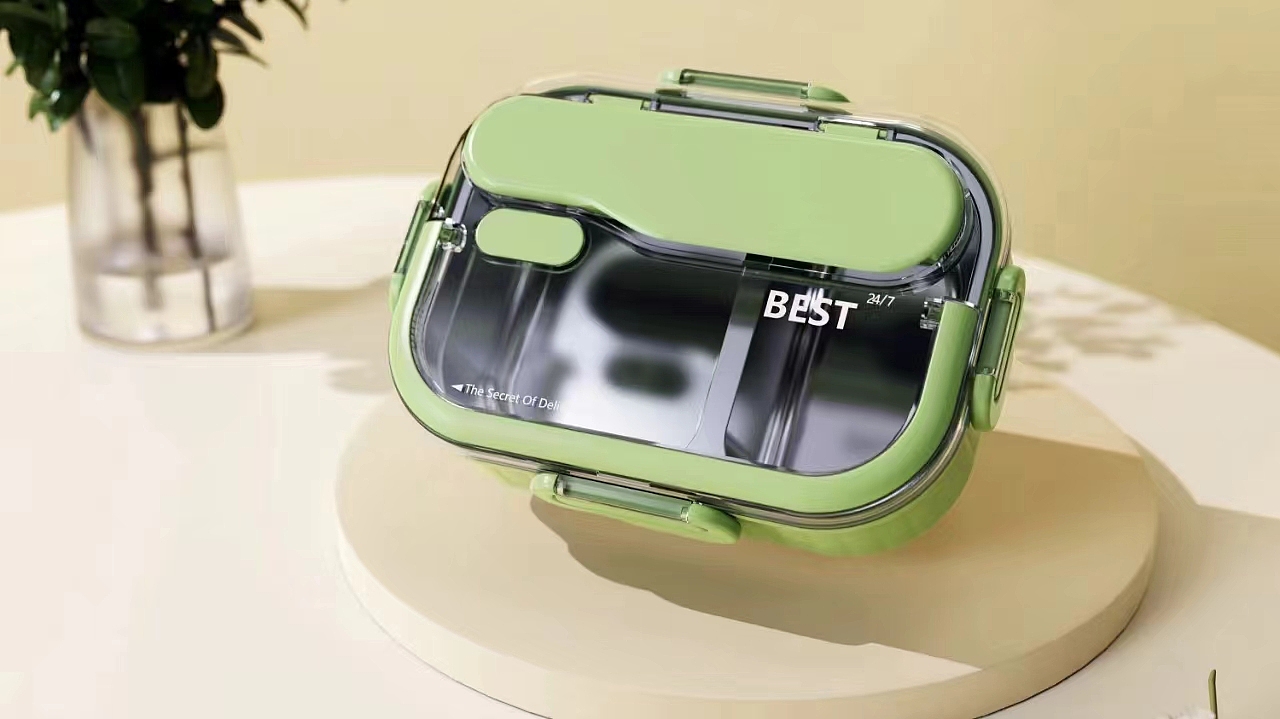 精致时尚的饭盒|餐盒外观结构设计