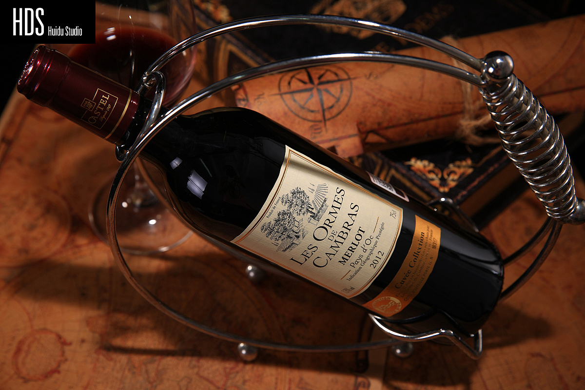 红酒静物实景拍摄