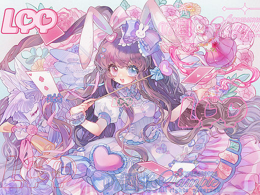 爱丽丝的魔法茶会🔮少女壁纸插画