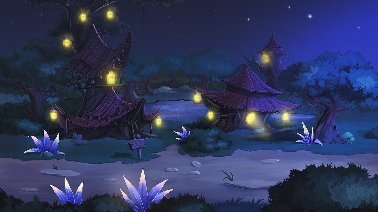 场景（图ZMzg3NzQ3MjQ=） - 游戏原画 - 站酷设计师禾白小川原创素材 - 站酷ZCOOL