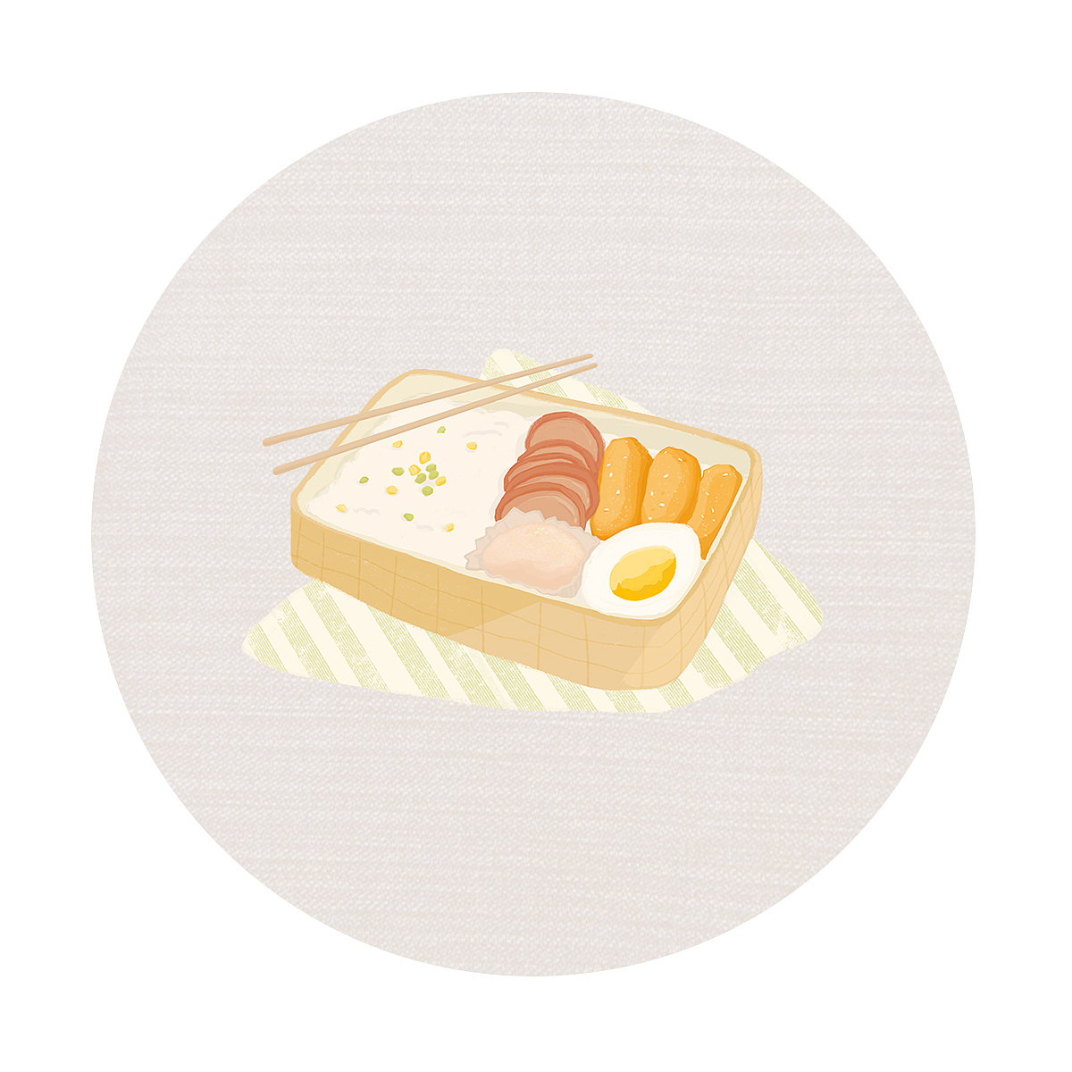 一起吃便当吧~|插画|创作习作|一evie一 - 原创作品 - 站酷 (zcool)