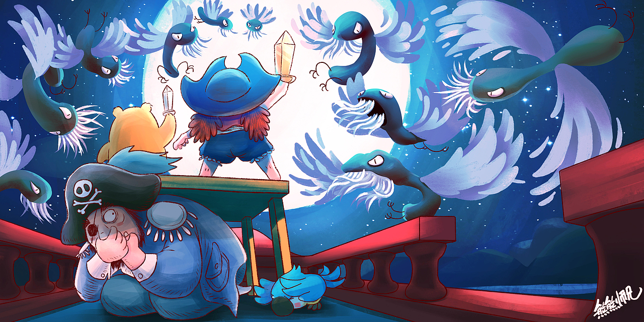 绘本——迷路的海盗（图ZMjAzMjQ2ODgw） - 绘本 - 站酷设计师熊熊师兄Avidor原创素材 - 站酷ZCOOL