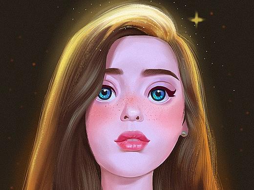 Procreate插画头像临摹练习（个人主页-ZMzk4MzcwMjQ=） - 创作习作 - 站酷设计师小刘是个憨憨原创素材 - 站酷ZCOOL