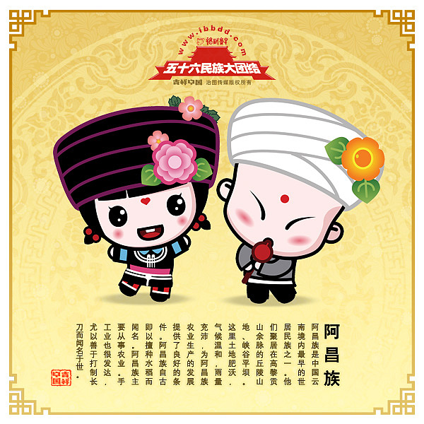 五十六个民族大团结