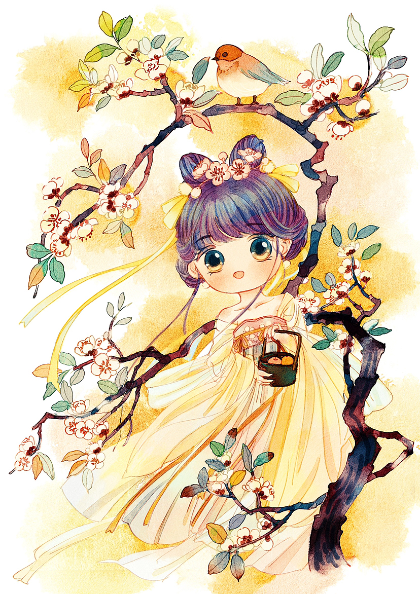 十二花神（图ZMzIwNTA5MDYw） - 商业插画 - 站酷设计师瑶背背原创素材 - 站酷ZCOOL