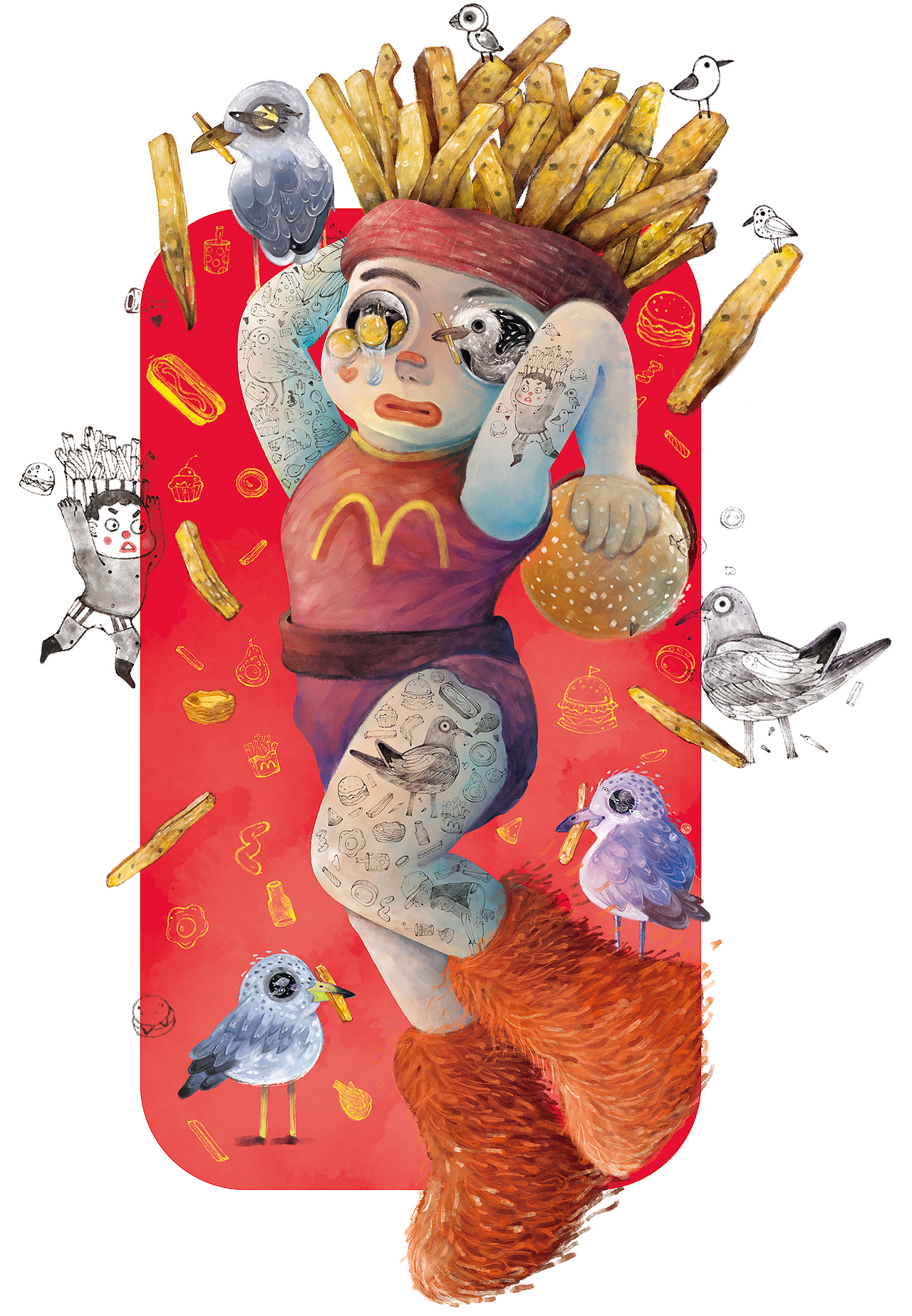 小鱼（图ZMzY0MTM2MjM2） - 商业插画 - 站酷设计师摁倒原创素材 - 站酷ZCOOL