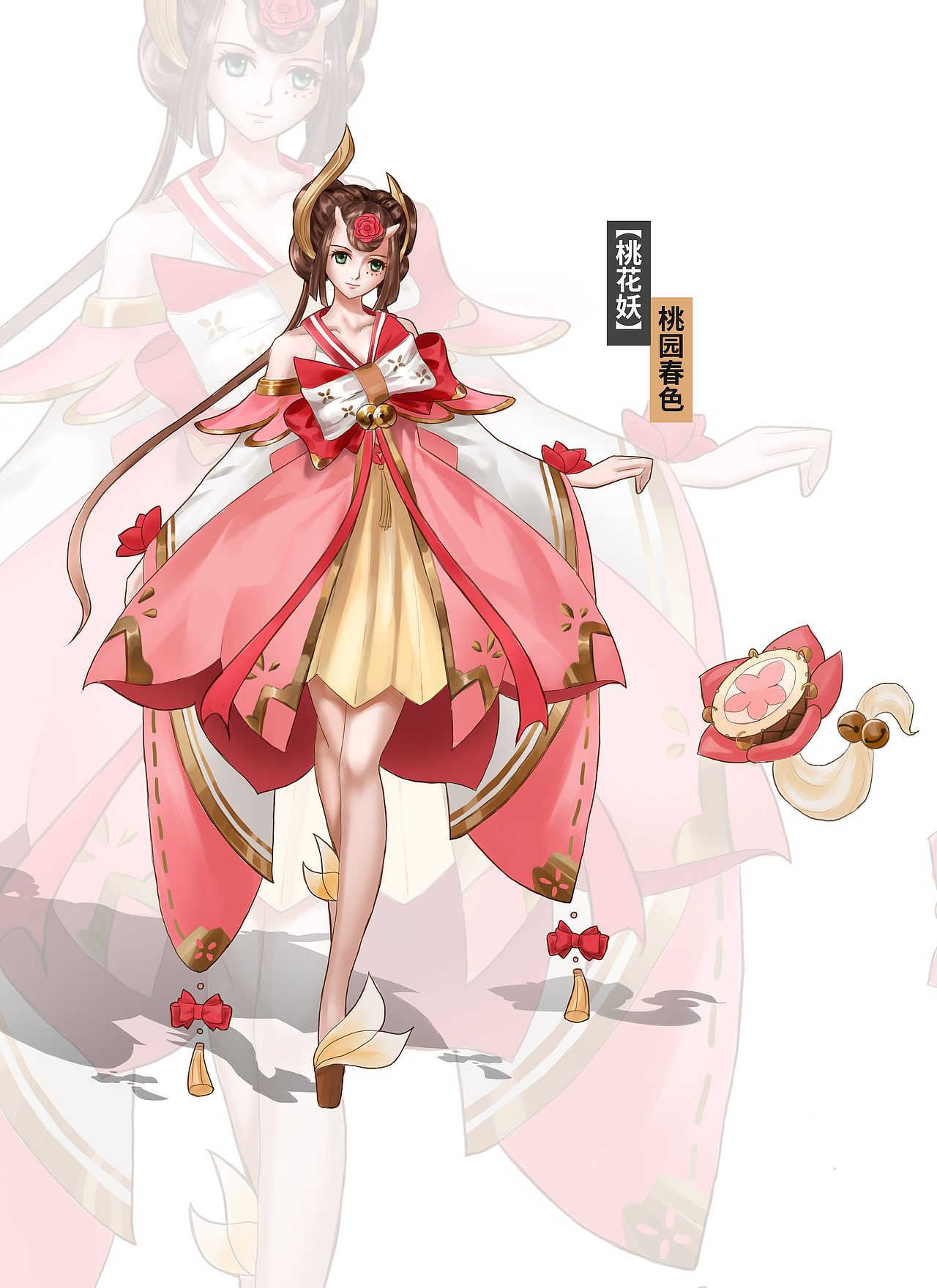 阴阳师桃花妖皮肤设计