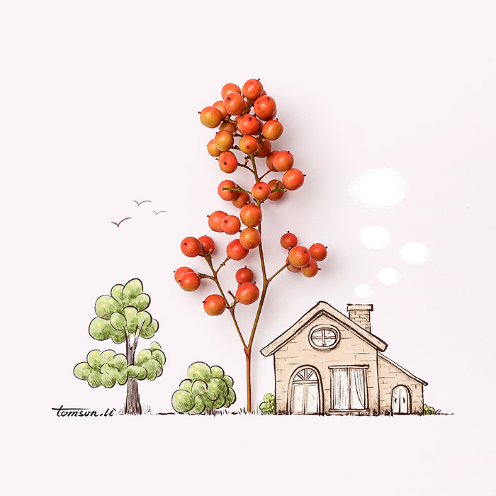 日常创意插画集07（图ZMjgxMzU3MTEy） - 商业插画 - 站酷设计师Tomson.li原创素材 - 站酷ZCOOL