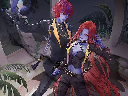 希洛克之黑幫聚會（個人主頁-ZNjM0MDAxMjg=） - 游戲原畫 - 站酷設(shè)計師熊貓姐C醬原創(chuàng)素材 - 站酷ZCOOL