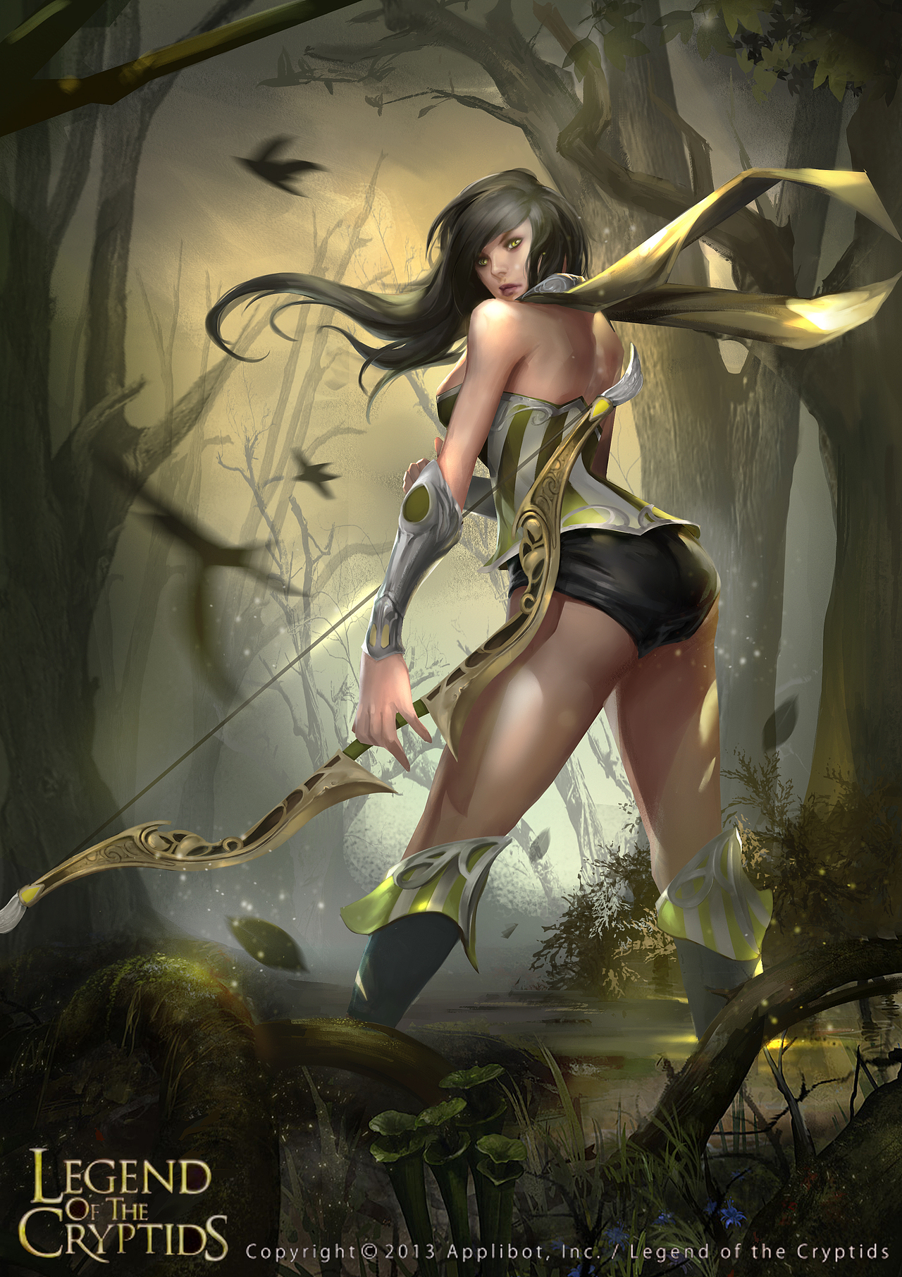 森林弓箭手|插画|游戏原画|hungx_原创作品-站酷zcool