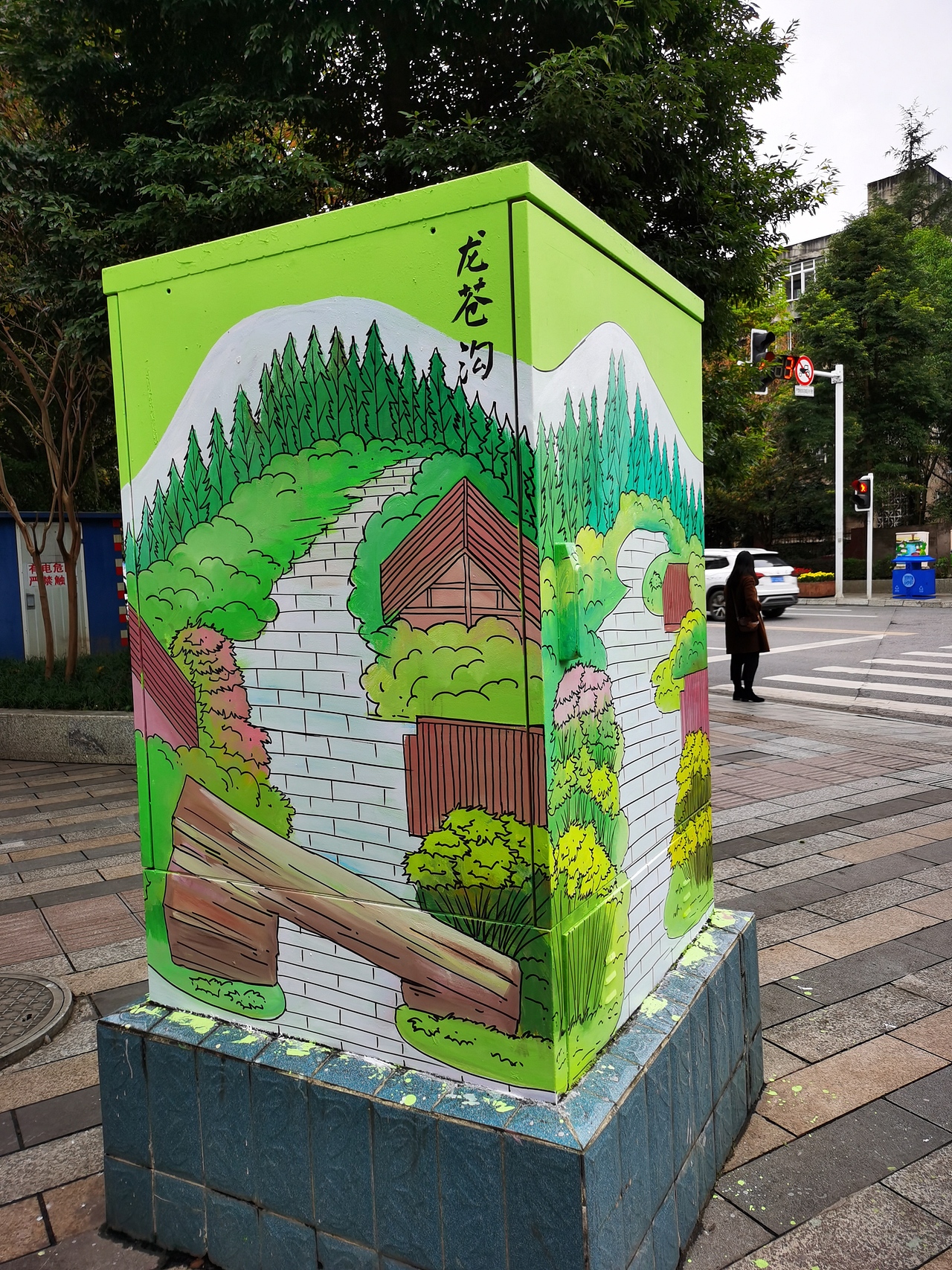电箱彩绘,电箱壁画,电箱墙绘,电箱手绘