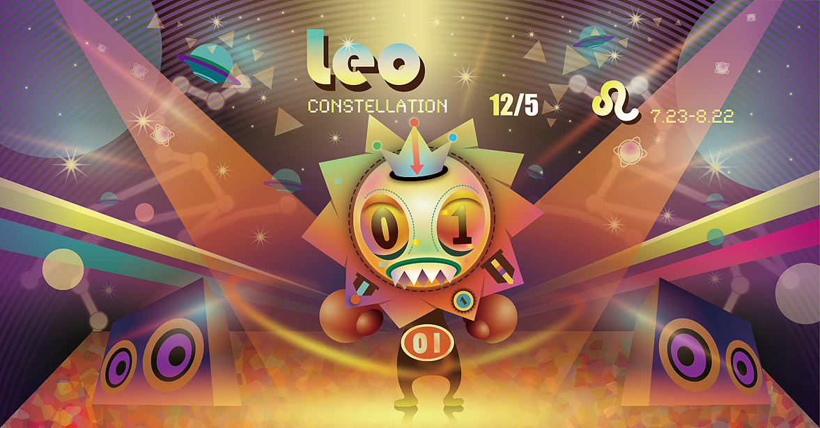 签语合作12星座系列（图ZNzgxMDYyMA==） - 新锐潮流插画 - 站酷设计师XIEYY430原创素材 - 站酷ZCOOL