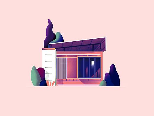 插画临摹-房屋