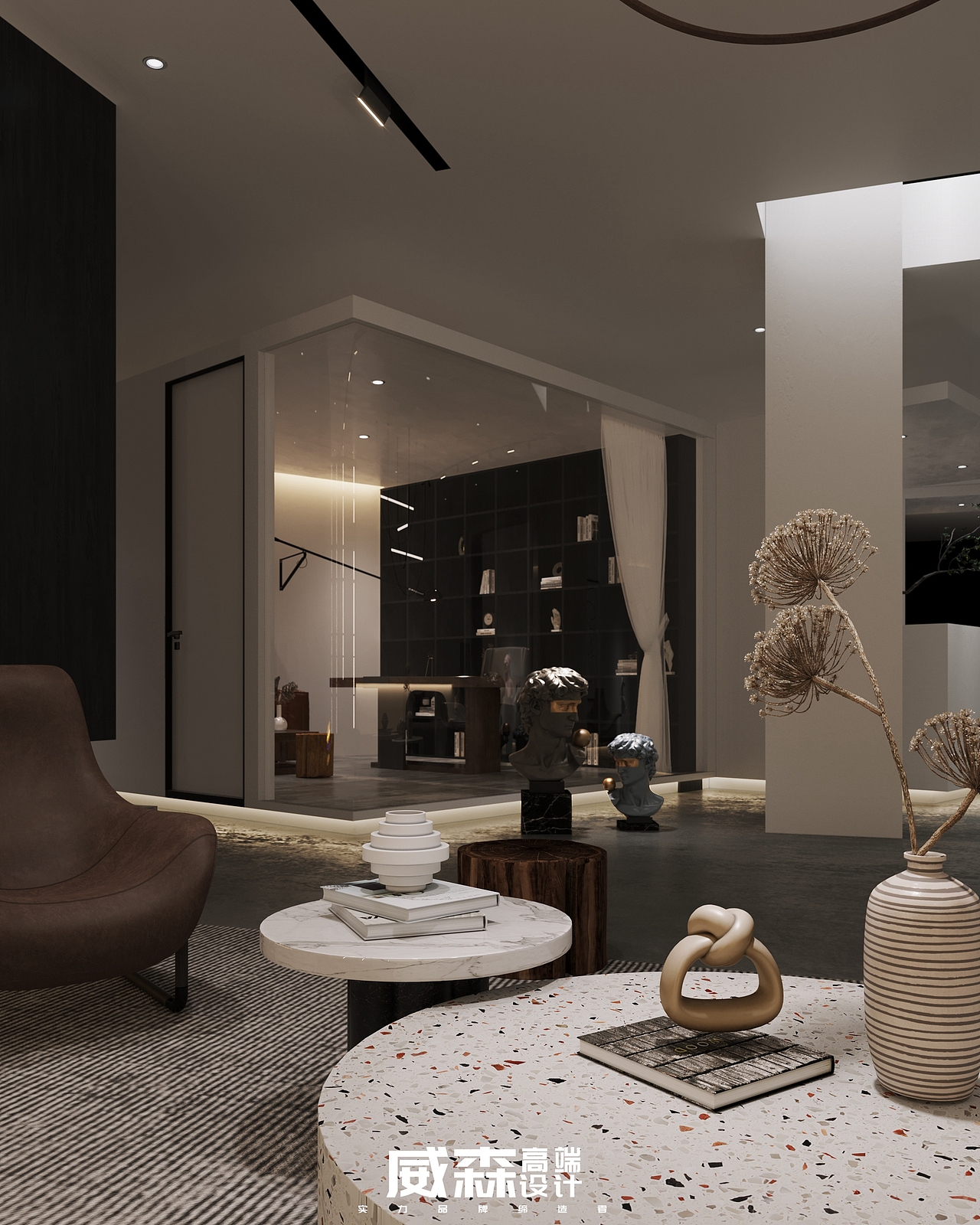 工装|现代极简 办公会所 CR表现