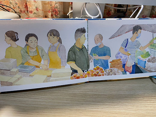 我喜欢的菜市场 |手绘水彩（个人主页-ZNjE5Nzg4MTI=） - 创作习作 - 站酷设计师张菡芝原创素材 - 站酷ZCOOL