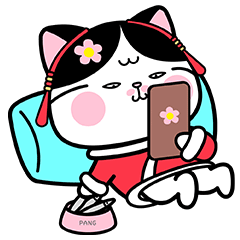 胖喵春花过大年（图ZMjY2NTUwNjgw） - 网络表情 - 站酷设计师MAO猫苏SU原创素材 - 站酷ZCOOL