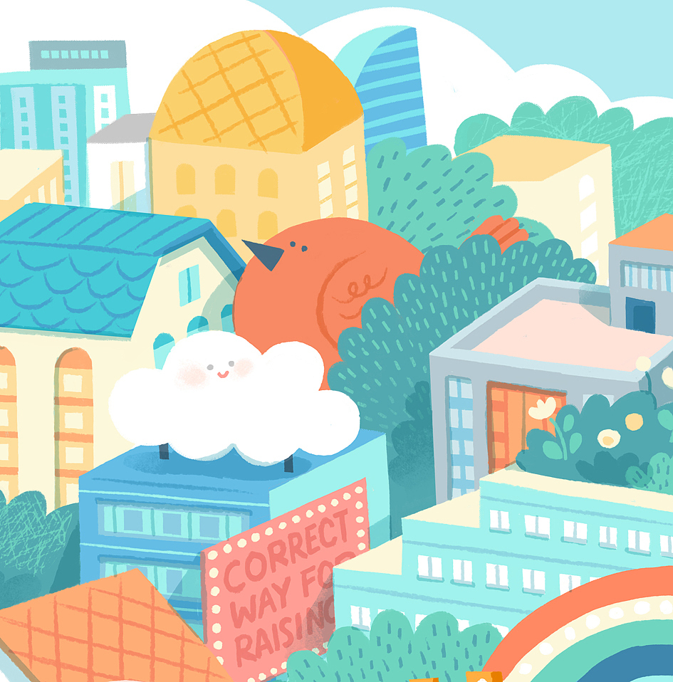 两组色彩清新的商稿项目，整体与局部展示（图ZMTM0MDcyMTI4） - 商业插画 - 站酷设计师老老老鱼原创素材 - 站酷ZCOOL