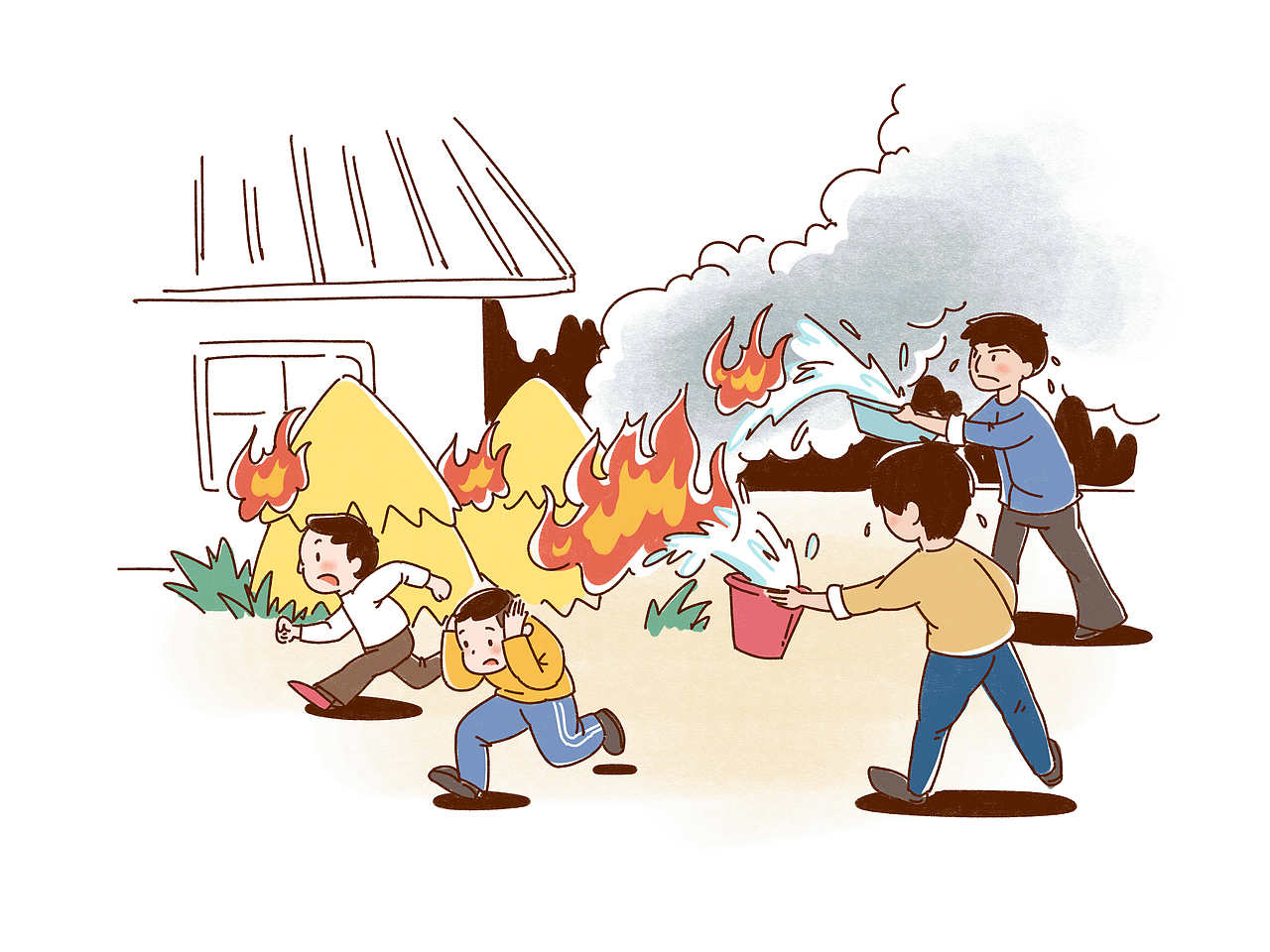 学校放假后园园回到老家。老张下地干活,老伴精力不济,时常照看不了佳佳和园园。园园和小伙伴玩火,引燃了邻居家的秸秆堆,险些烧毁邻居家的房屋。