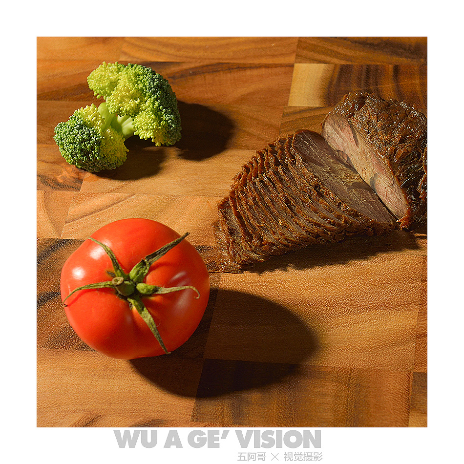 暖色调色的食物材质摄影