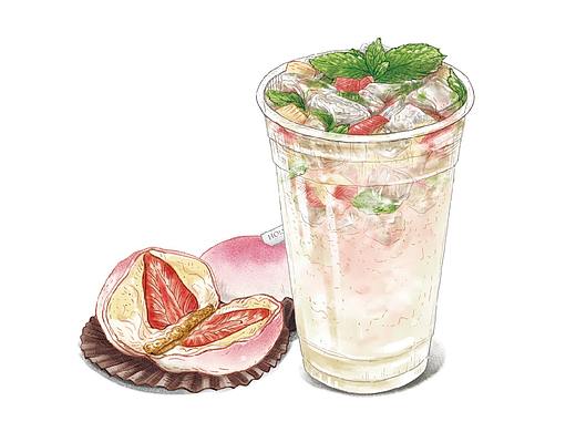 甜品插画