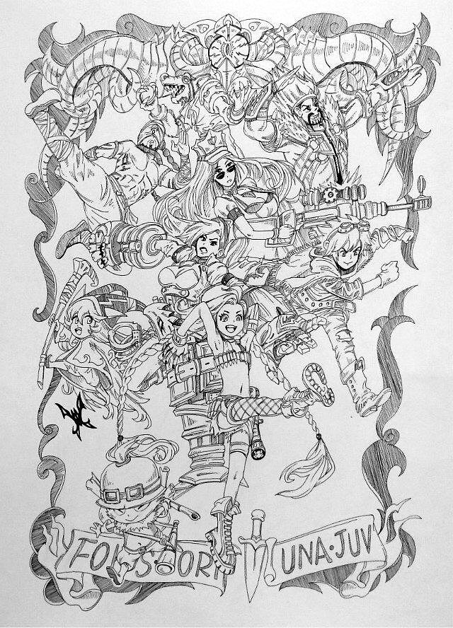 插画LOL（图ZNDYwOTUxNzY=） - 游戏原画 - 站酷设计师逍遥醉太平原创素材 - 站酷ZCOOL