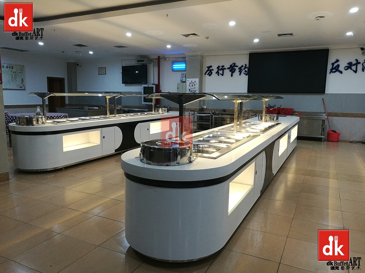 自助餐厅设计 自助餐台定制 自助餐线 热菜保温台