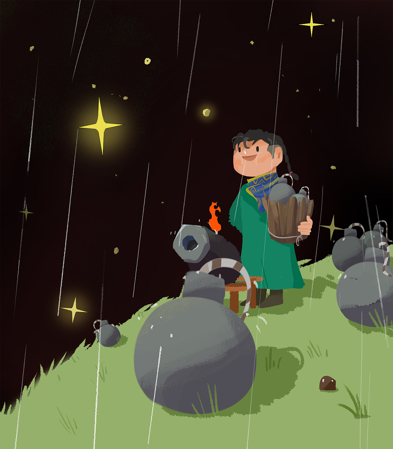 GIF动态插画系列作品(图ZMjUyNjI5MjE2) - 创作习作 - 站酷设计师爱画画的翛翛原创素材 - 站酷ZCOOL