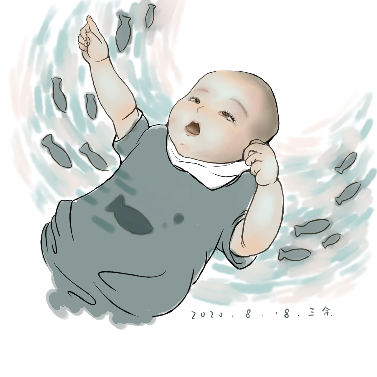 宝宝的一手指天