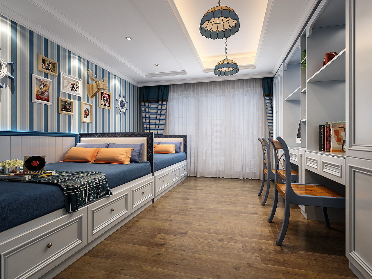 一九九二效果图-家装地中海