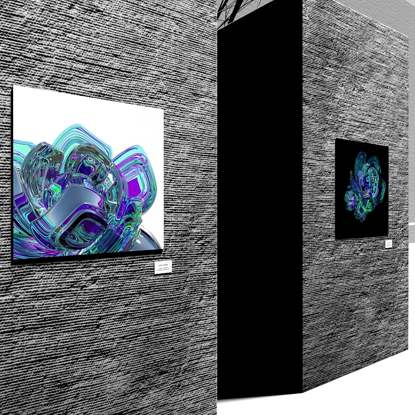 C4D搭建的微展示场景