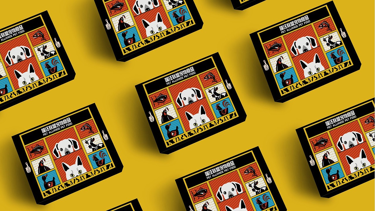 插画礼盒包装| 宠物品牌冻干零食