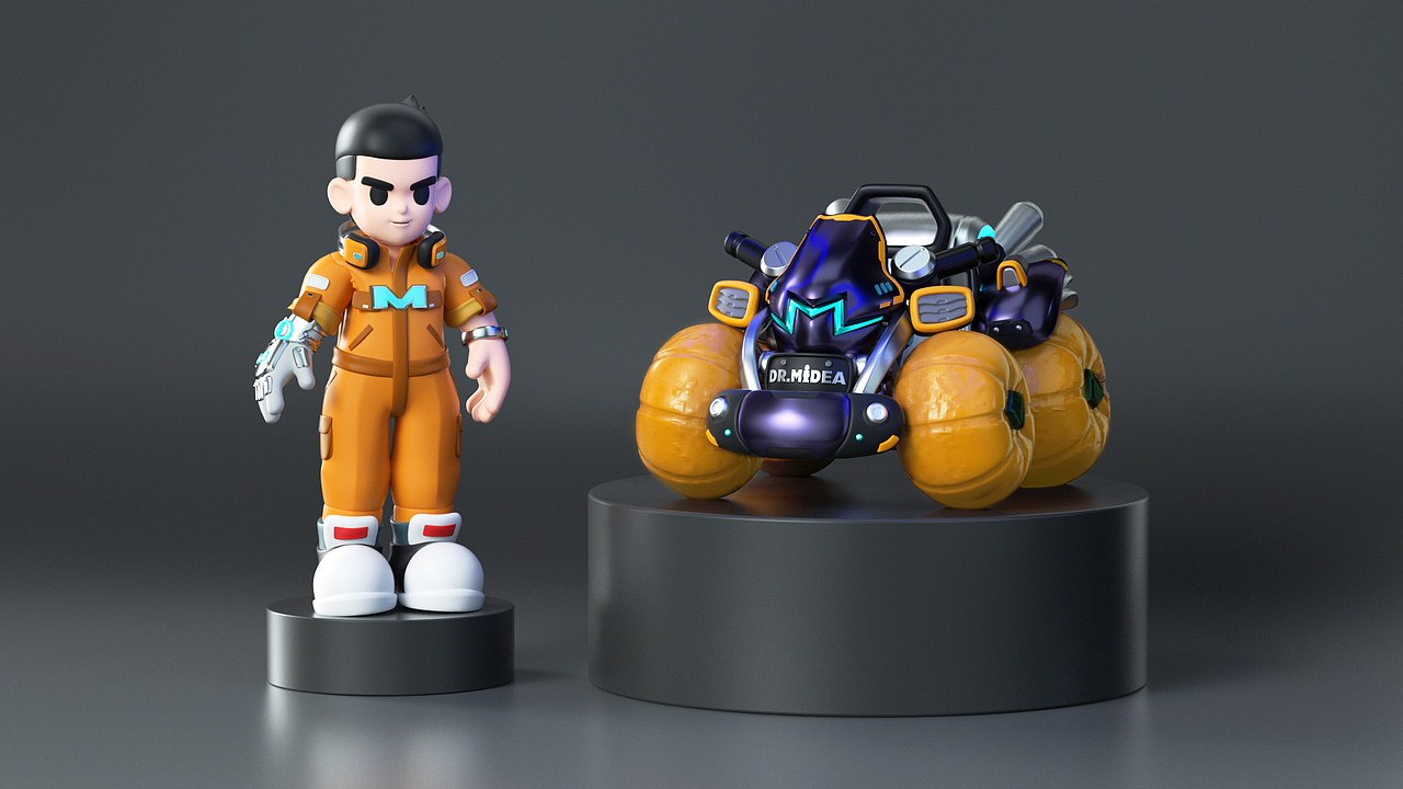 美的《万圣节》IP形象设计