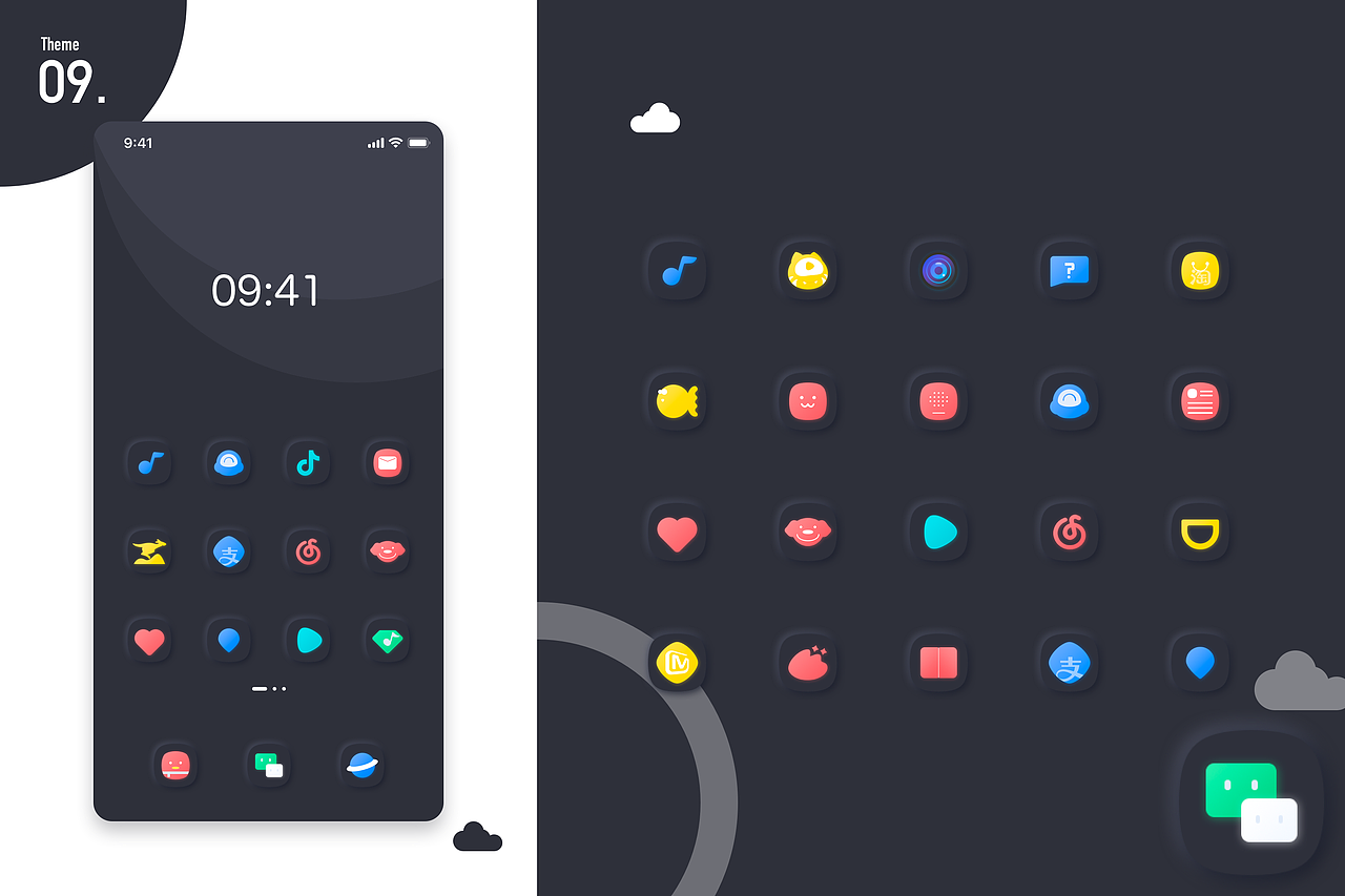 手机主题（图ZMjU4MjAxOTM2） - 主题/皮肤 - 站酷设计师御坂妹原创素材 - 站酷ZCOOL