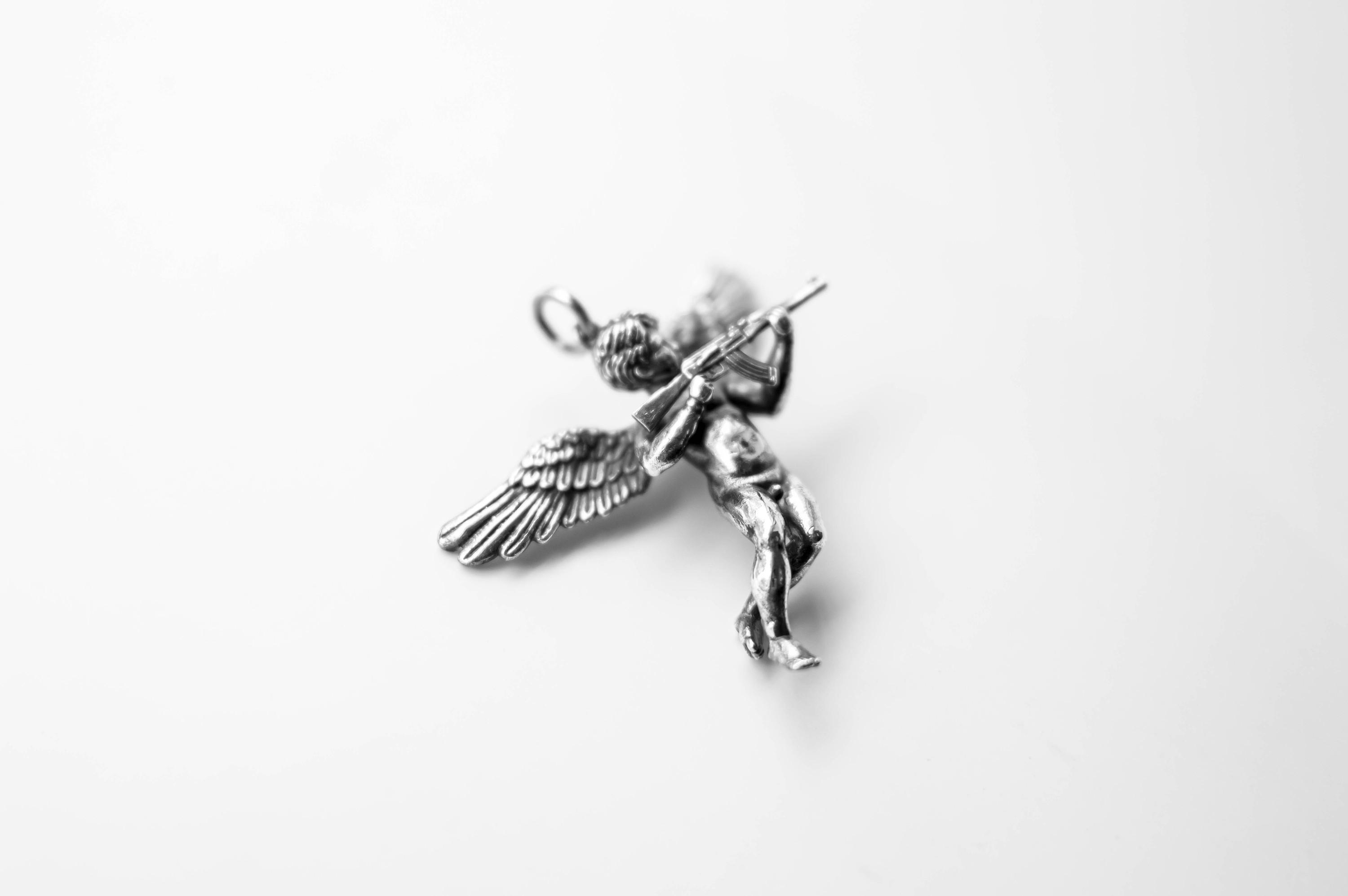 ak天使丘比特嘻哈吊坠