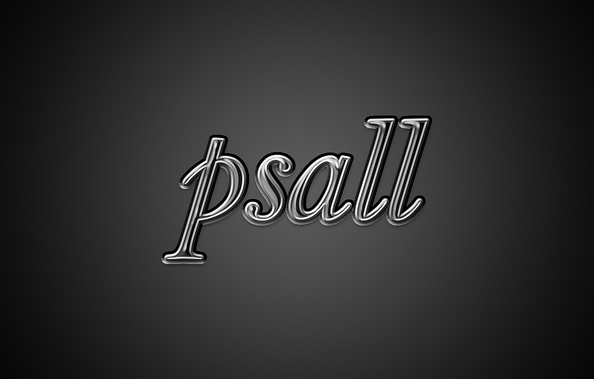 借鉴别人制作的一款金属字体, 自己重新