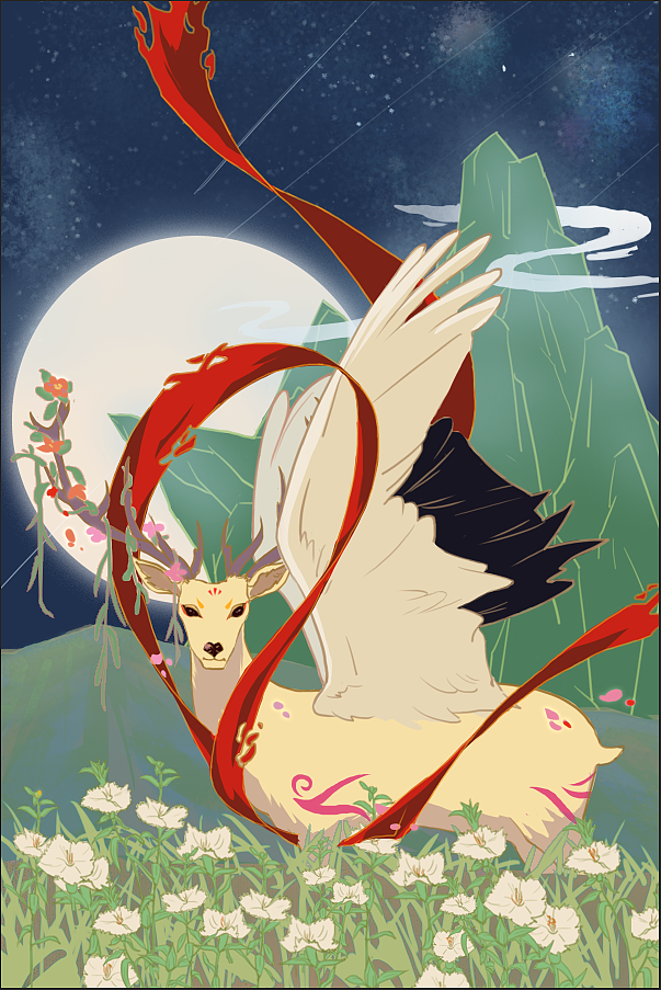 鹿|插画|商业插画|dusksinger - 原创作品 - 站酷 (zcool)