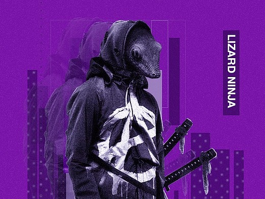 蜥蜴人平面-海报3年前潘多拉的天灵盖平面-海报3年前c4d 黑金液态平面