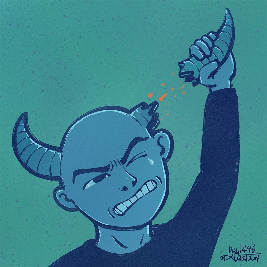 日画14931506头上有犄角