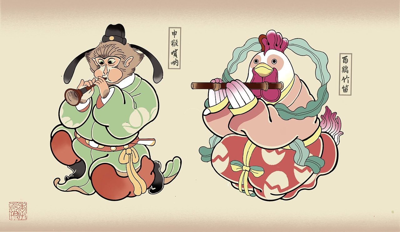 十二生肖夜宴图