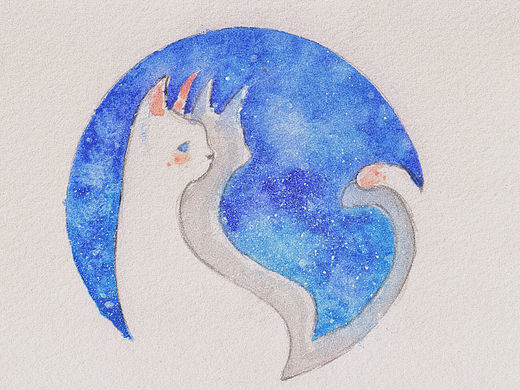 水彩练习 蓝色系列