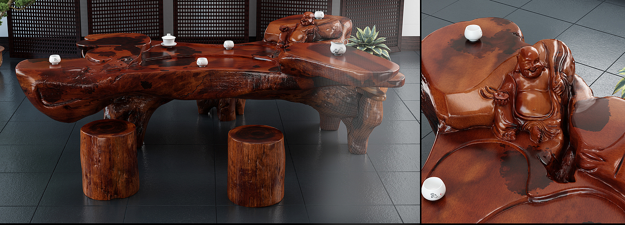 根雕茶臺(tái)（圖ZMjU3NzkzMDk2） - 產(chǎn)品 - 站酷設(shè)計(jì)師拾伍遇見伍拾原創(chuàng)素材 - 站酷ZCOOL