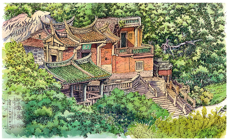 手绘晋江（图ZMjIzNjc3MTIw） - 商业插画 - 站酷设计师思美手绘原创素材 - 站酷ZCOOL
