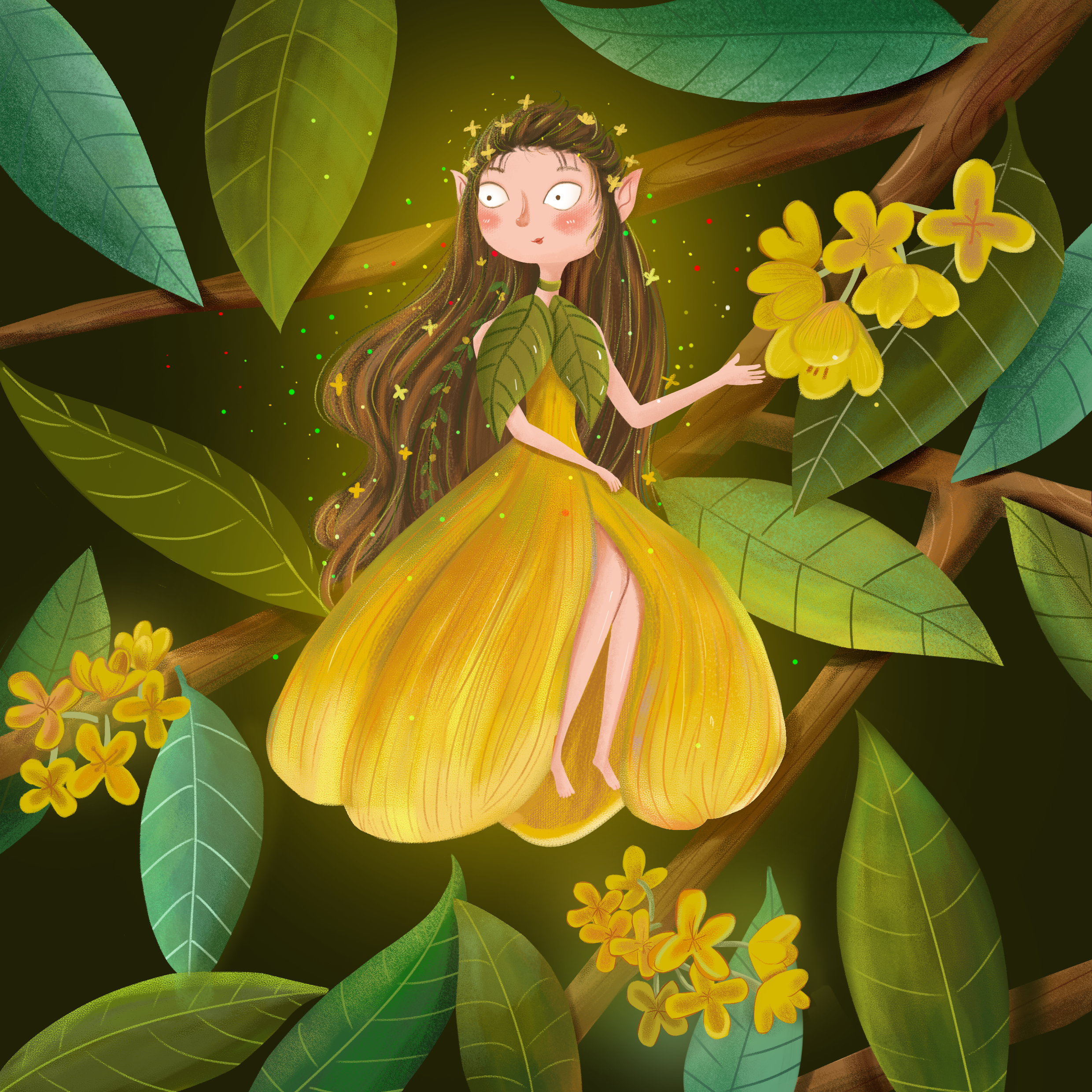 桂花香|插画|创作习作|一大颗甜橙 - 原创作品 - 站酷 (zcool)