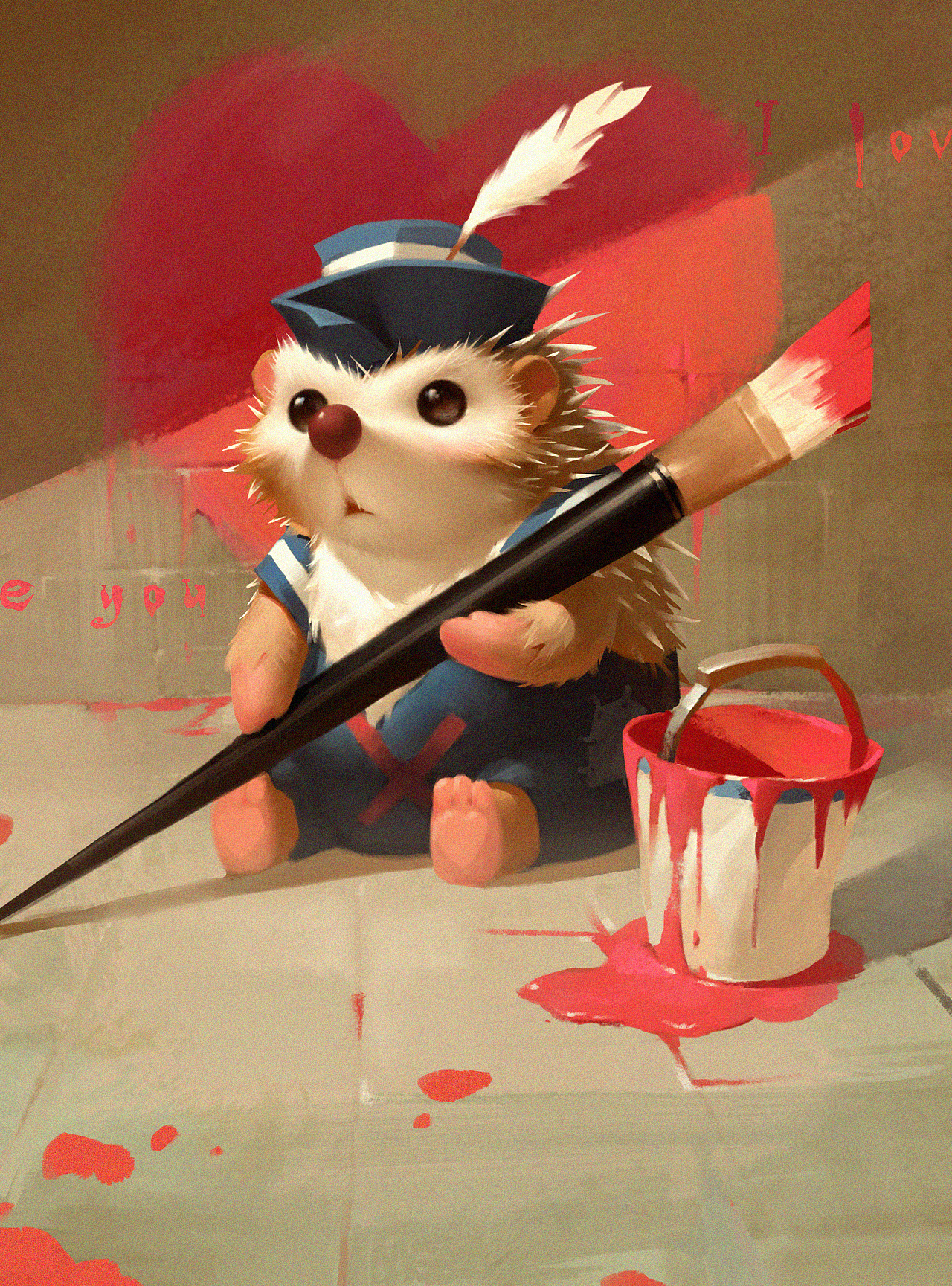 刺猬（图ZMjcxMzM4MDI4） - 艺术插画 - 站酷设计师无羽stroll原创素材 - 站酷ZCOOL