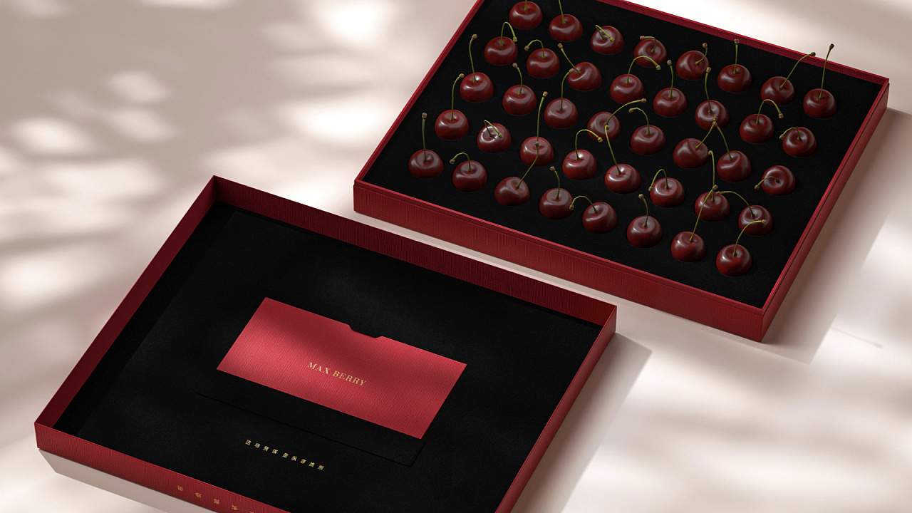 高端礼盒设计_车厘子包装设计