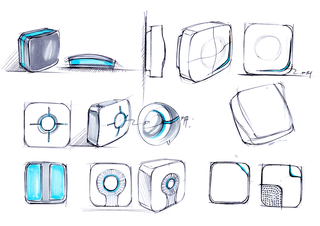 我们在设计的过程中常常会采用仿生设计,寻找意向图,通过对花瓣的造型绘制,并提取细节肌理。