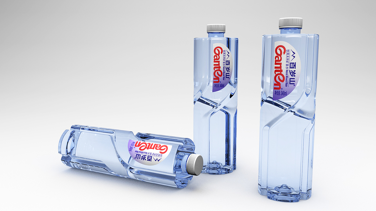 百岁山 矿泉水瓶型包装练习（图ZMTY4OTU5ODUy） - 其他三维 - 站酷设计师V唐先生原创素材 - 站酷ZCOOL