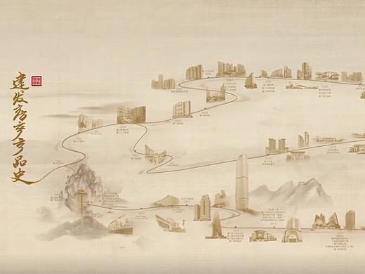 《建发房产》水墨时间轴动画—安戈力文化