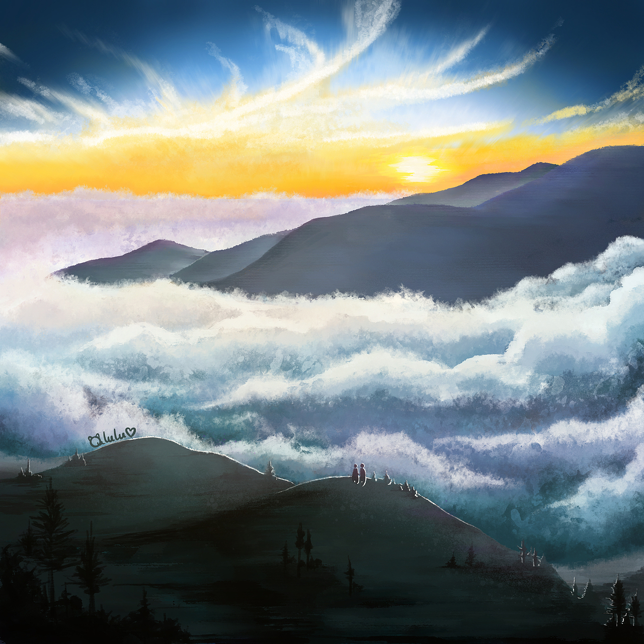 看那一片云和山~（图ZMjI1ODY0NzQ0） - 创作习作 - 站酷设计师噜鲁de小设计原创素材 - 站酷ZCOOL