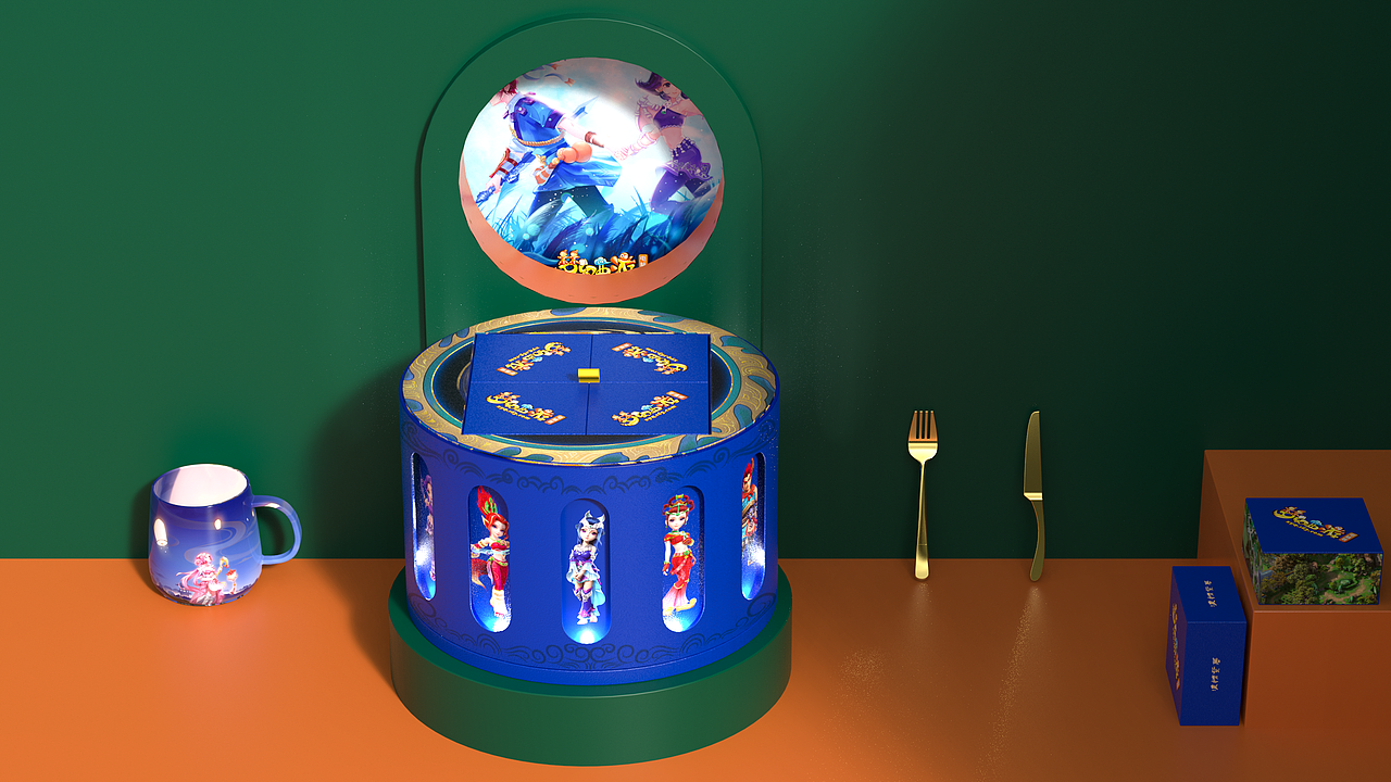 梦幻西游中秋礼盒（图ZMjY1MjI4MzQ4） - 包装 - 站酷设计师几厘方圆原创素材 - 站酷ZCOOL